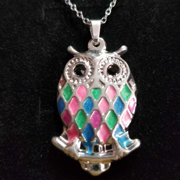 RAINBOW OWL NECKLACE - Picture 11 of 12